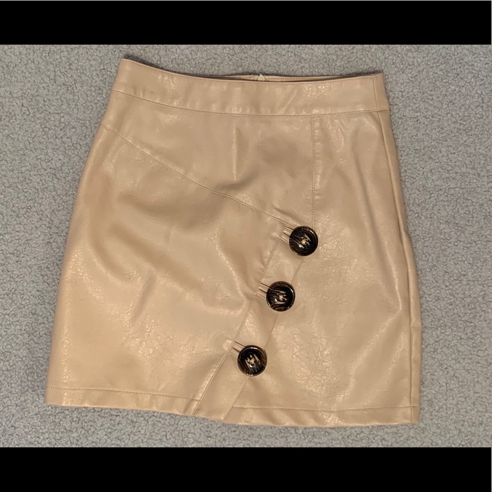 Boohoo pleather skirt